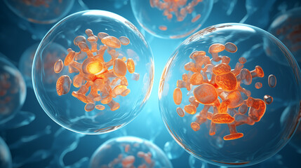 A close-up view of neurons with glowing synapses and intricate neural connections, set against a blue background. The image highlights the complexity and beauty of the brain's neural network.