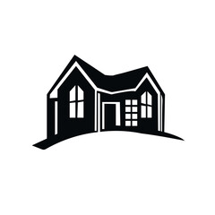 Buildings vector icon. city silhouette. vector illustration in flat design, skyscraper illustration sign. hotel symbol.