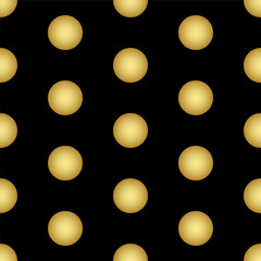 Golden Circles on Dark Background