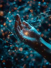 The contact between humans and AI technology, the future of digital intelligent information communication
