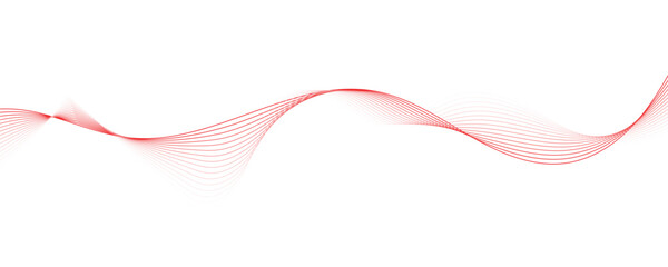 Abstract white background with red wave for design brochure, website, and flyer.
