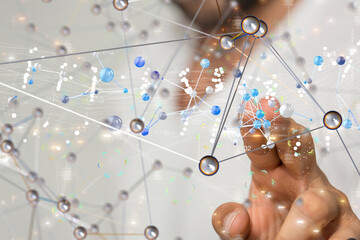 Business intelligence analyst dashboard on virtual