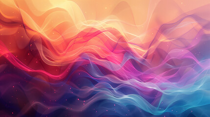 Obraz premium abstract flowing rainbow background with dynamic space, a blend of colors rippling through a soft fabric, evoking a sense of flowing movement, the ethereal, dreamy, and airy effect