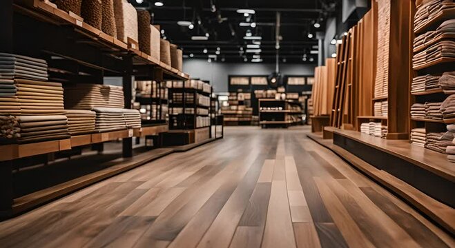 Flooring store. Parquet floors.