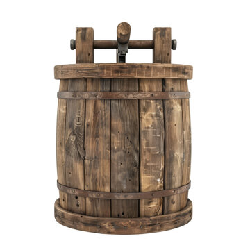 recommend clip art: Vintage wooden barrel on transparent background clipart for storage