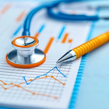 Closeup of a spreadsheet with clinical trial data, data spreadsheet, detailed analysis