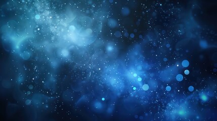 Obraz premium Abstract Blue Bokeh Background