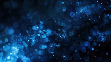 Abstract Blue Bokeh Background