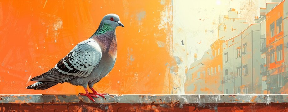 paint bird on the wall