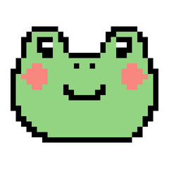 Fototapeta premium ドット絵, アニマルイラスト, カエル