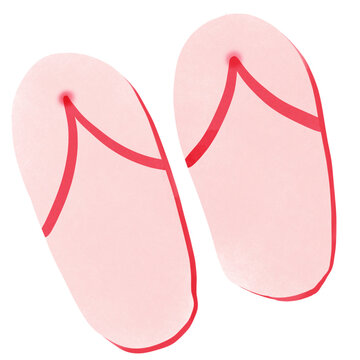 pink flip flops