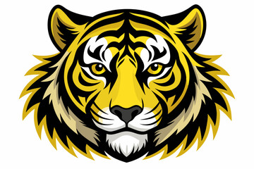 tiger head vector, tiger icon vector illustration, tiger silhouette of a tiger isolated on a white background, eps, png, svg, tiger vector