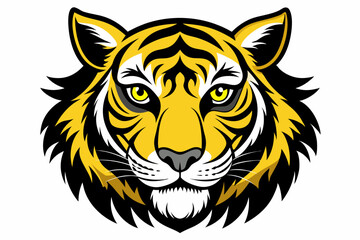 tiger head vector, tiger icon vector illustration, tiger silhouette of a tiger isolated on a white background, eps, png, svg, tiger vector
