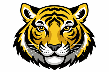tiger head vector, tiger icon vector illustration, tiger silhouette of a tiger isolated on a white background, eps, png, svg, tiger vector