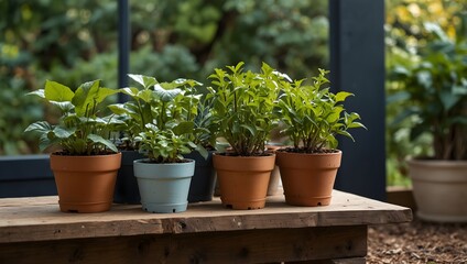 Fototapeta premium Creating an eco-friendly home by incorporating sustainable gardening practices ai-generated