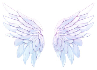 Obraz premium PNG Wings holography angel art creativity.