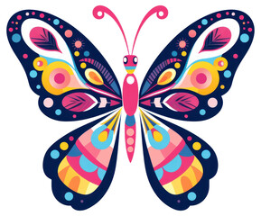 PNG  Vector butterfly impressionism pattern pink art.