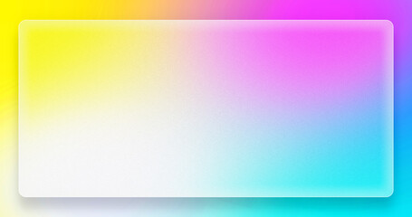 Fototapeta premium glassmorphism effect with frosted glass on colorful fluid gradient background. realistic glass morphism effect with set of transparent glass plate. Card on the pedestal on colorful background