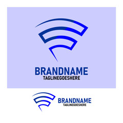 
a wifi logo vector, wifi symbol illustration, flat style design for company logo and web design. high resolution