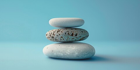 balance background with stones standing in a stack.