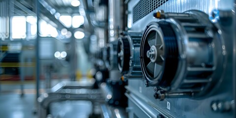 Focus on the heat exchanger section of condenser units for optimal performance. Concept Condenser units, Heat exchanger, Optimal performance, Cooling efficiency, Maintenance tips