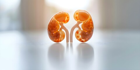 Chronic kidney disease causes gradual decline in kidney function over time. Concept Kidney Function, Chronic Illness, Kidney Disease Management