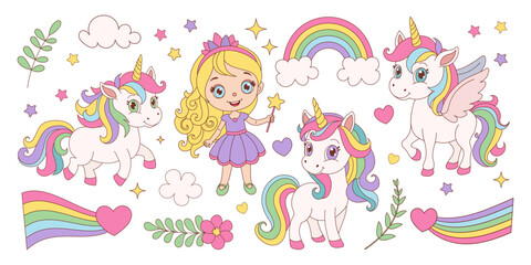 Enchanting Unicorn Magic Princess Set