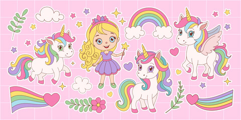 Enchanted Princess: A Fairytale Dream with Unicorns