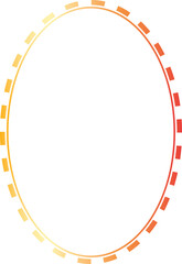 Gold circle frame luxury vector outline