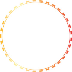 Gold circle frame luxury vector outline