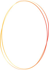 Gold circle frame luxury vector outline