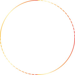 Gold circle frame luxury vector outline