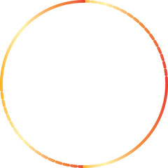 Gold circle frame luxury vector outline