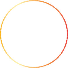 Gold circle frame luxury vector outline