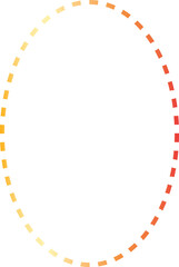 Gold circle frame luxury vector outline