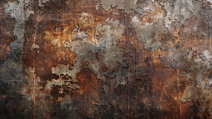 Obraz premium Grungy rusty metal texture background, perfect for adding an industrial edge to design projects.