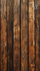 Fototapeta premium Vertical Brown Slats Background, Close-Up Shot