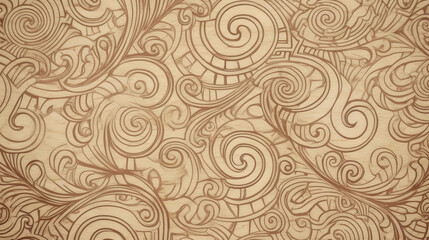 Vintage Wallpaper Pattern llustration Drawing, Graphic Resouce Background