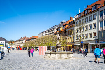 Obraz premium Altstadt von Bayreuth, Bayern, Deutschland 