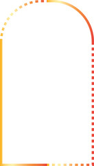 Gold frame luxury vector outline