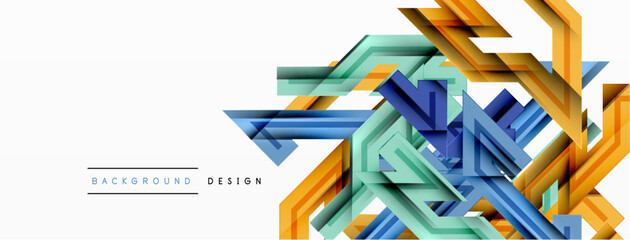 Dynamic lines geometric background. Vector Illustration For Wallpaper, Banner, Background, Card, Book Illustration, landing page