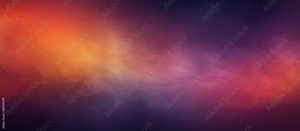 Poster abstract colorful gradient banner design with a dark, grainy texture, featuring glowing shades of pu