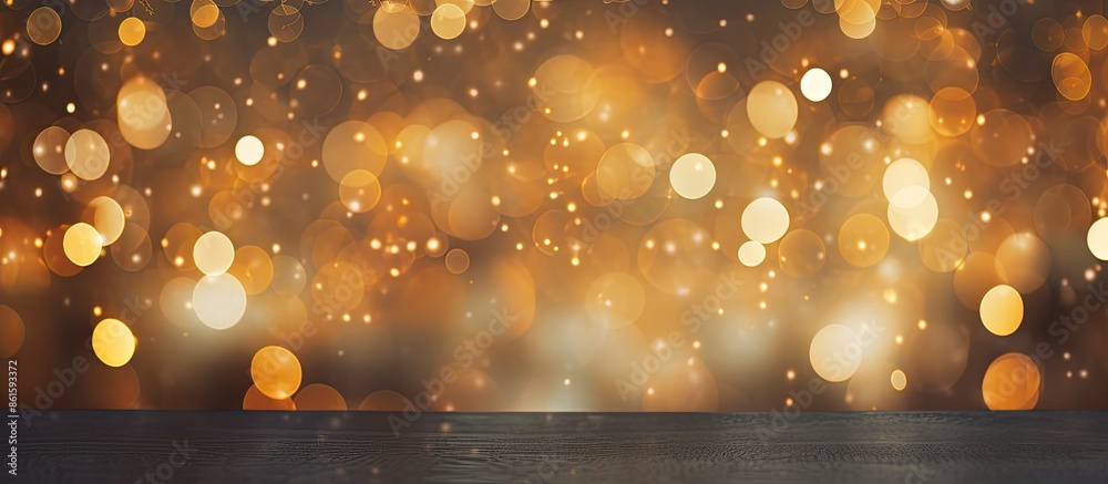 Poster captivating festive backdrop with vintage lights blurred. bokeh background perfect for christmas and
