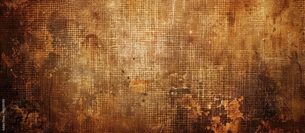 Poster Grunge texture with a brown canvas background, ideal for a copy space image.