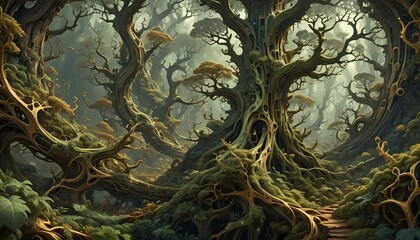 Verdant Labyrinth: The Complexity of Fractal Trees