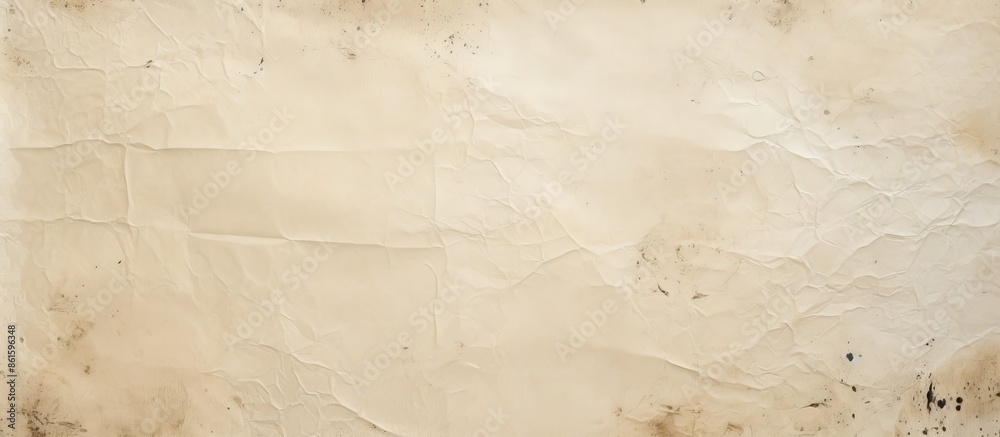 Aufkleber A textured blank white beige paper background with rough spots for inserting images. with copy space image. Place for adding text or design