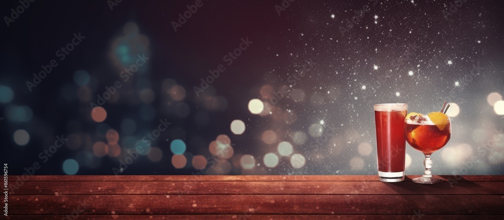 Poster Bar background with a cocktail and copy space image.