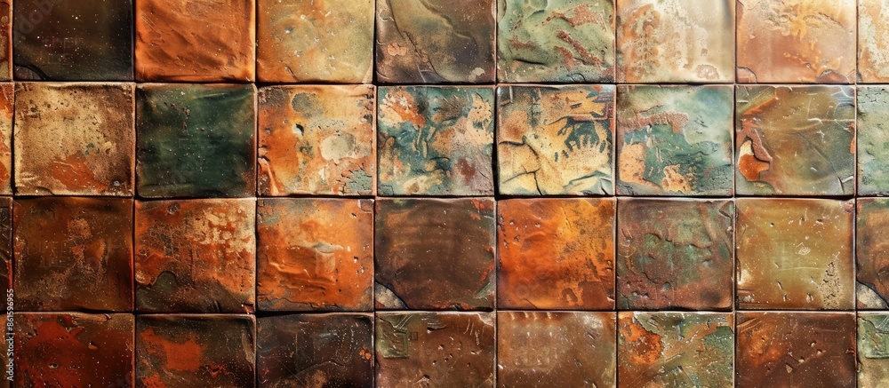 Leinwandbilder old ceramic tiles background. with copy space image. place for adding text or design