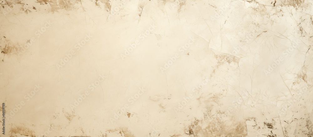Poster A textured blank white beige paper background with rough spots for inserting images. with copy space image. Place for adding text or design