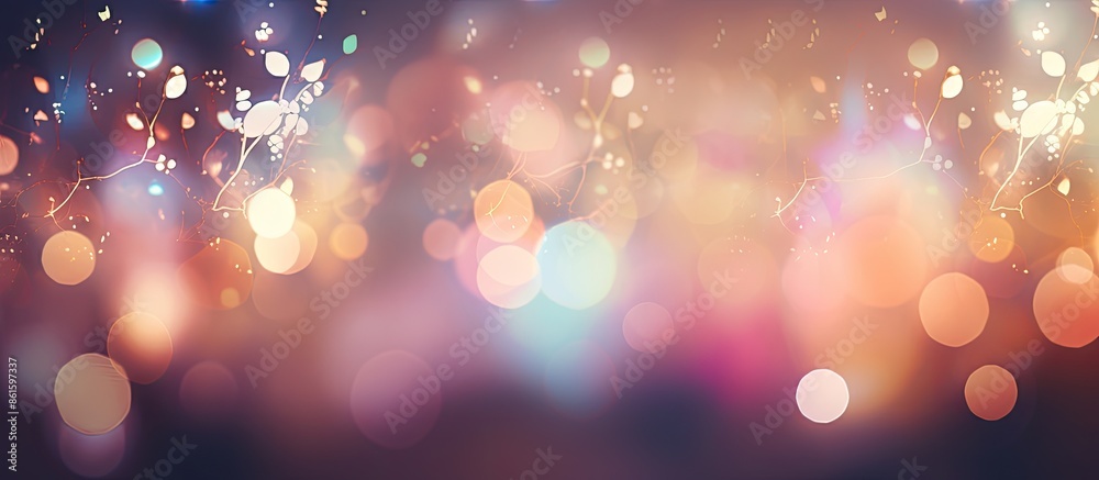 Aufkleber background of soft blurred lights with abstract texture, suitable for copy space image.